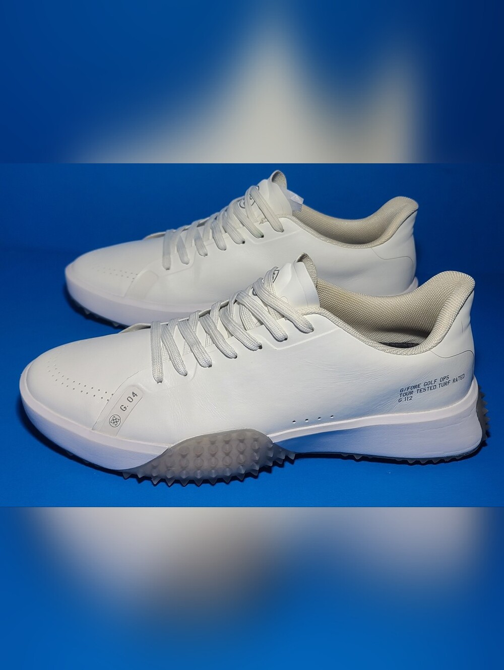 G/Fore Fore G4 G.112 Disruptor Men's White Leather Golf Sneaker ⛳️ US 11.5 ⛳️ - Picture 7 of 9